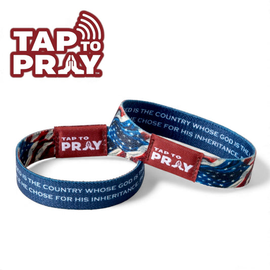 American Patriot Tap to Pray Wristband